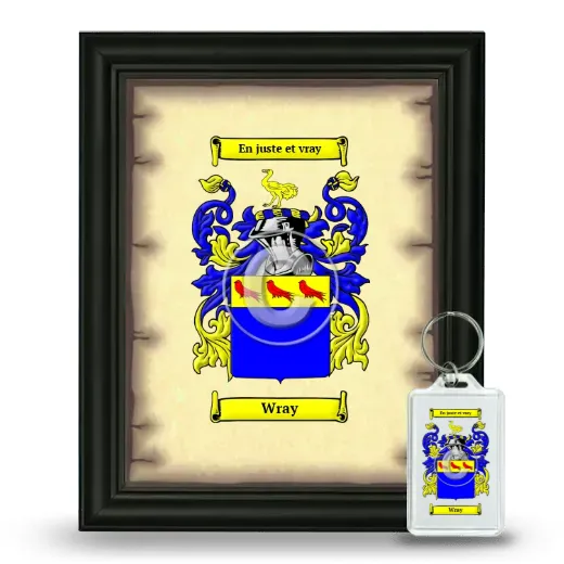 Wray Framed Coat of Arms and Keychain - Black