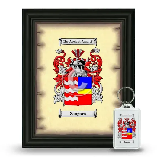 Zangaro Framed Coat of Arms and Keychain - Black