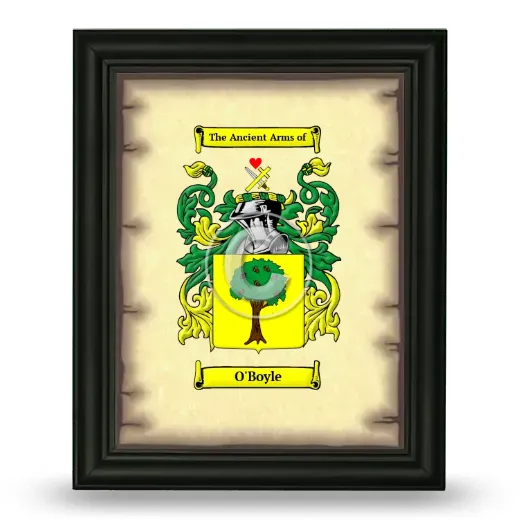 O'Boyle Coat of Arms Framed - Black
