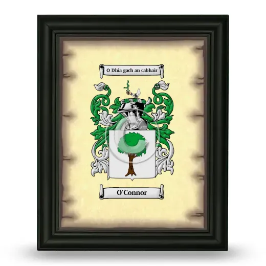 O'Connor Coat of Arms Framed - Black