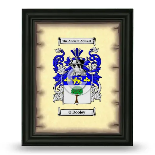 O'Dooley Coat of Arms Framed - Black