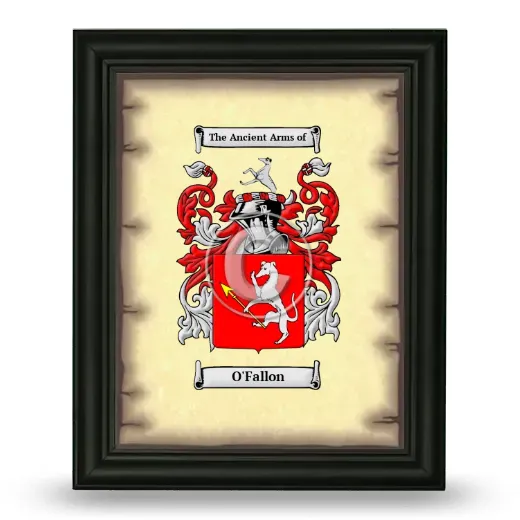 O'Fallon Coat of Arms Framed - Black