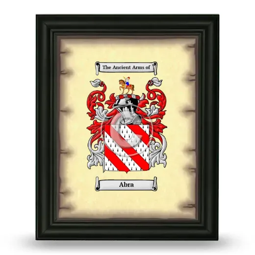Abra Coat of Arms Framed - Black