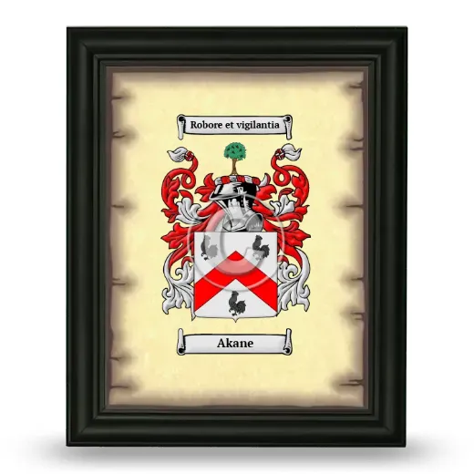 Akane Coat of Arms Framed - Black