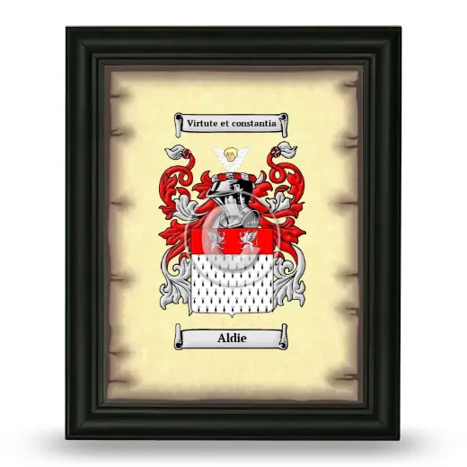Aldie Coat of Arms Framed - Black