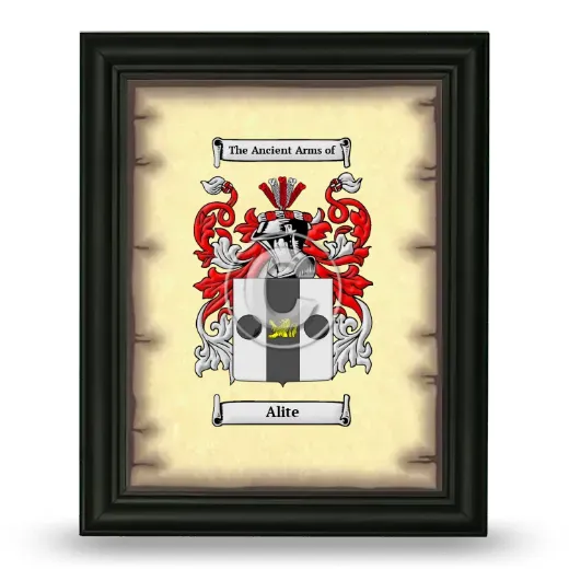 Alite Coat of Arms Framed - Black