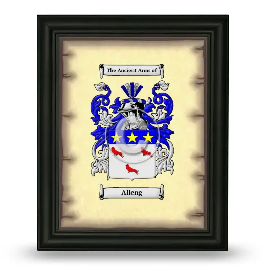 Alleng Coat of Arms Framed - Black