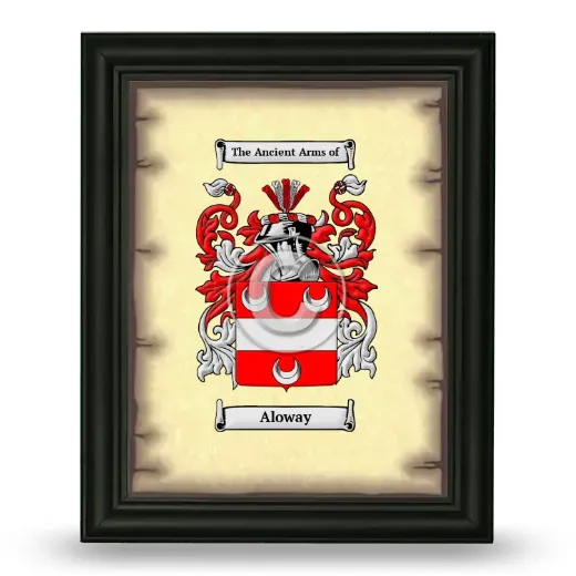 Aloway Coat of Arms Framed - Black