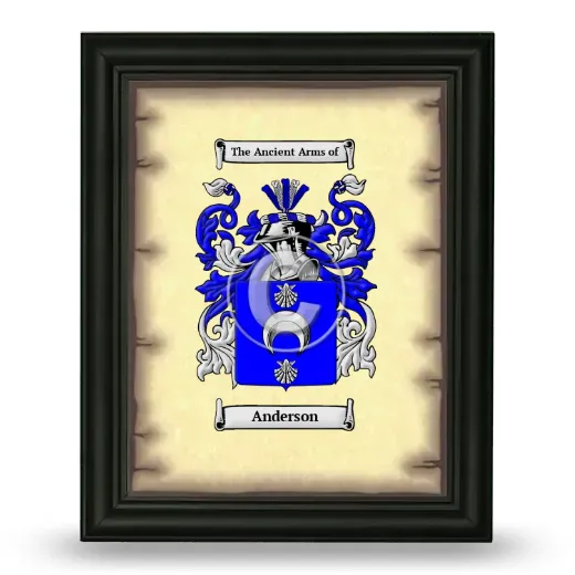 Coat of Arms Framed - Black