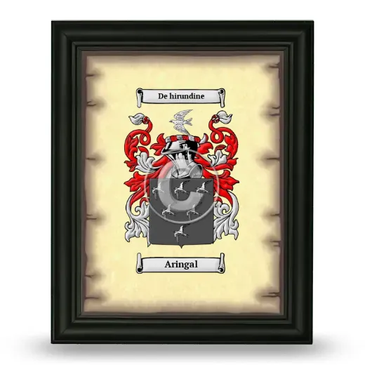Aringal Coat of Arms Framed - Black