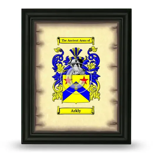 Arkly Coat of Arms Framed - Black