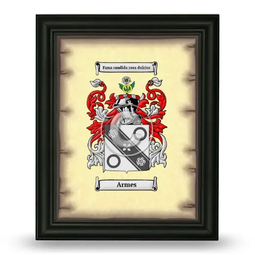 Armes Coat of Arms Framed - Black