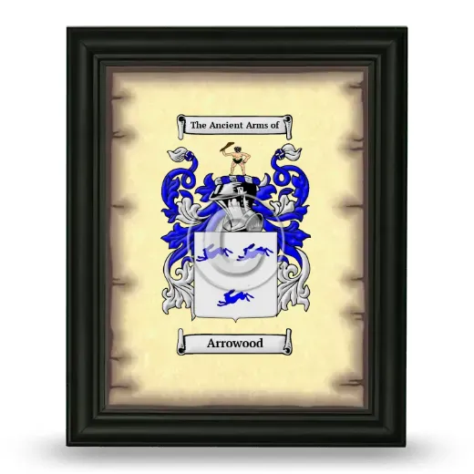 Arrowood Coat of Arms Framed - Black