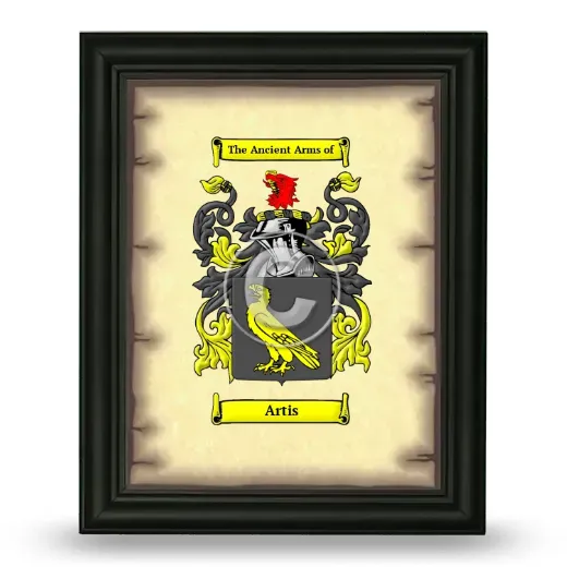 Artis Coat of Arms Framed - Black