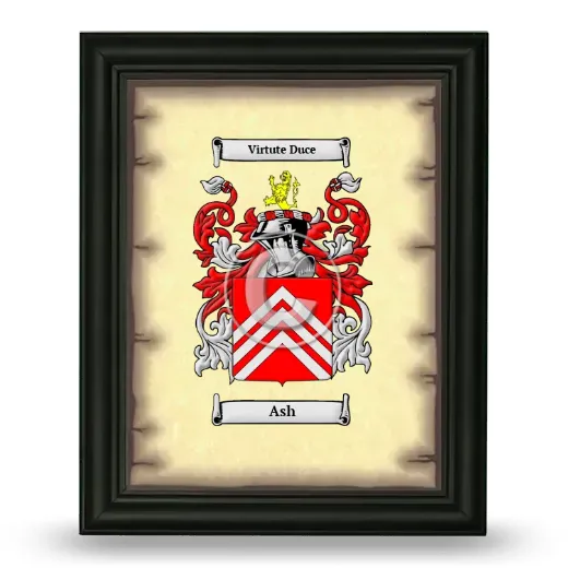 Ash Coat of Arms Framed - Black
