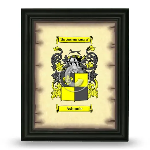 Ashmole Coat of Arms Framed - Black