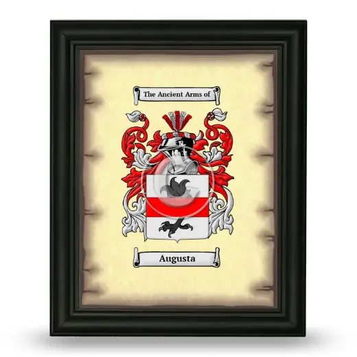 Augusta Coat of Arms Framed - Black