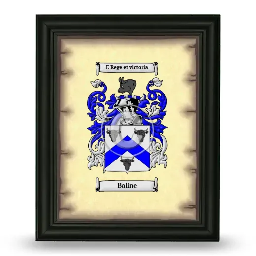 Baline Coat of Arms Framed - Black