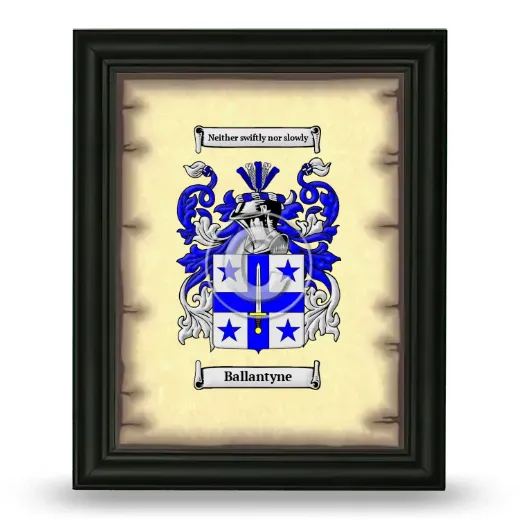 Ballantyne Coat of Arms Framed - Black