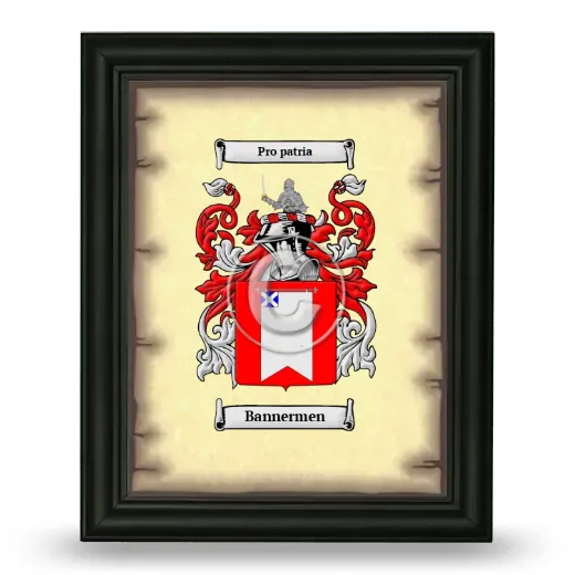 Bannermen Coat of Arms Framed - Black