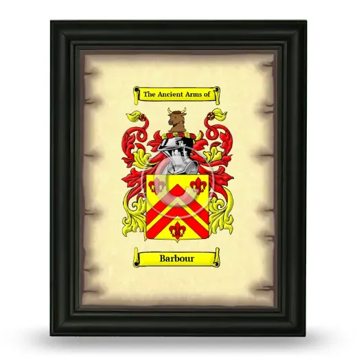 Barbour Coat of Arms Framed - Black