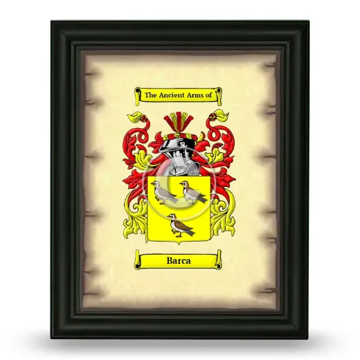 Barca Coat of Arms Framed - Black