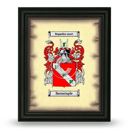 Barnstaple Coat of Arms Framed - Black