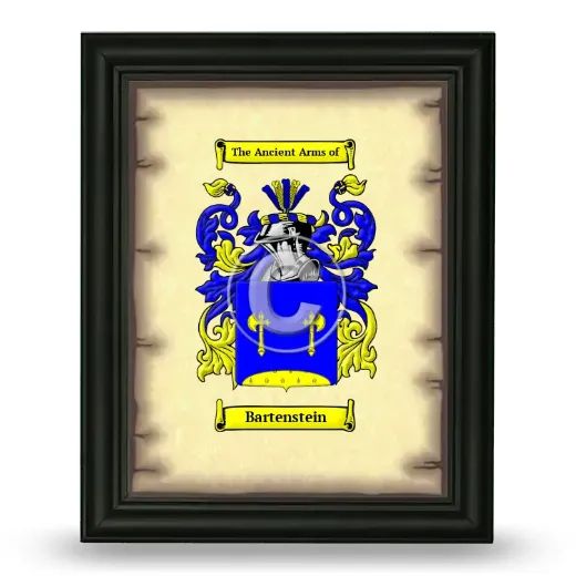 Bartenstein Coat of Arms Framed - Black