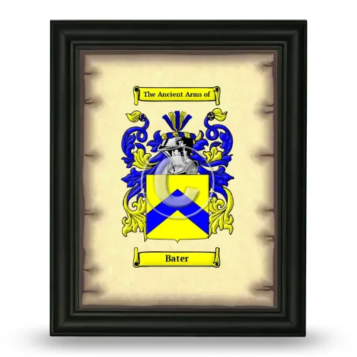 Bater Coat of Arms Framed - Black