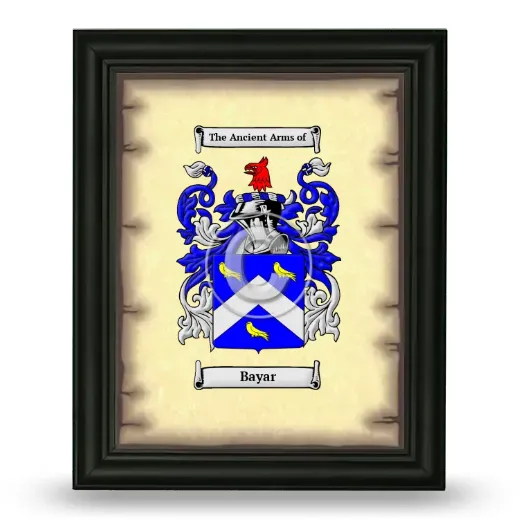 Bayar Coat of Arms Framed - Black