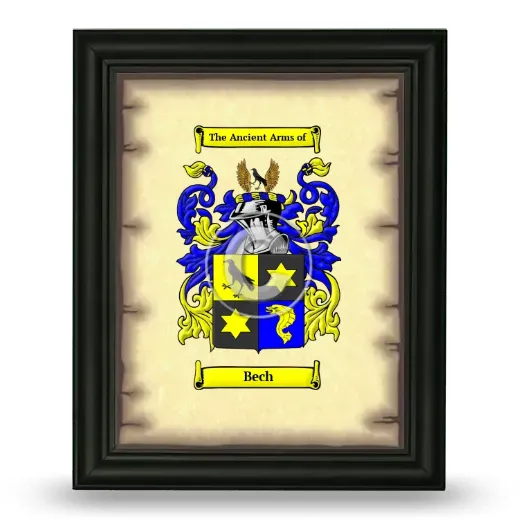 Bech Coat of Arms Framed - Black