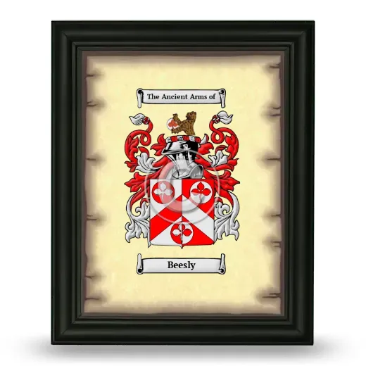 Beesly Coat of Arms Framed - Black