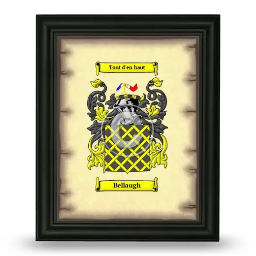 Bellaugh Coat of Arms Framed - Black