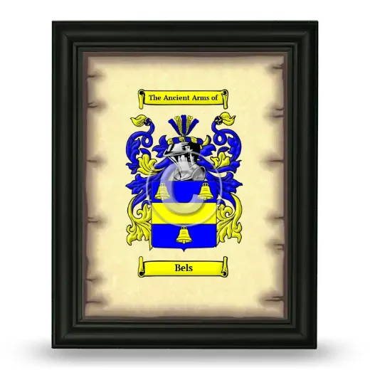 Bels Coat of Arms Framed - Black
