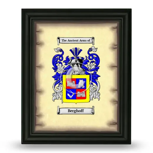 Berghoff Coat of Arms Framed - Black