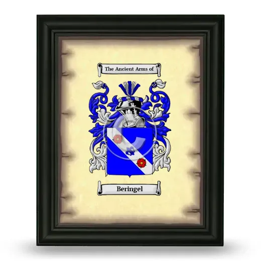 Beringel Coat of Arms Framed - Black
