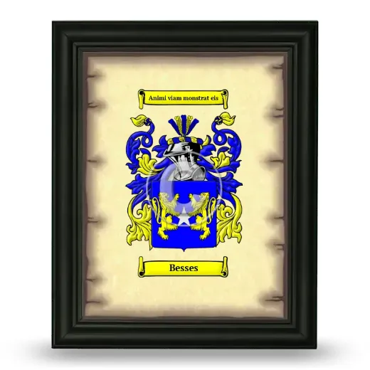 Besses Coat of Arms Framed - Black