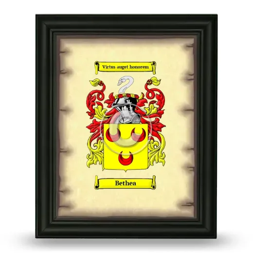 Bethea Coat of Arms Framed - Black