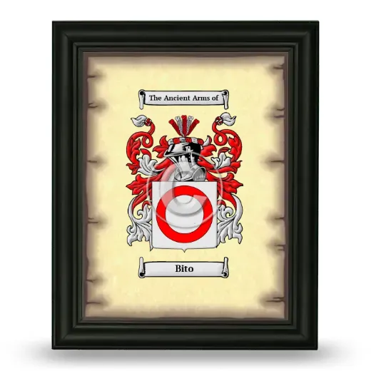Bito Coat of Arms Framed - Black
