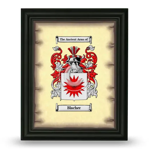 Blacher Coat of Arms Framed - Black