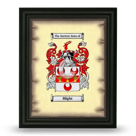 Blight Coat of Arms Framed - Black
