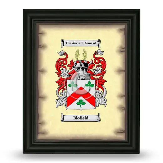 Blofield Coat of Arms Framed - Black