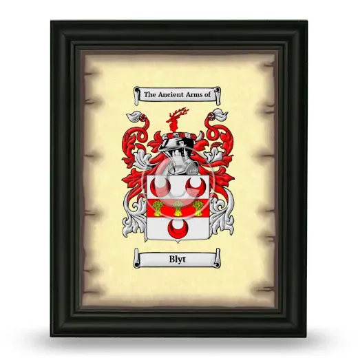 Blyt Coat of Arms Framed - Black