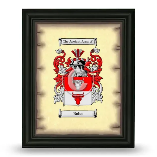 Boba Coat of Arms Framed - Black