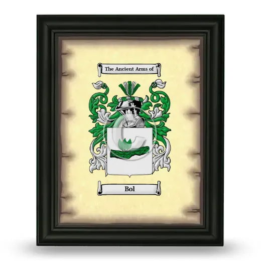 Bol Coat of Arms Framed - Black