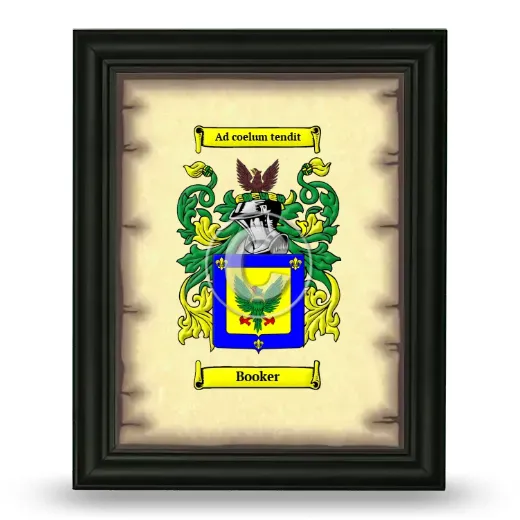 Booker Coat of Arms Framed - Black