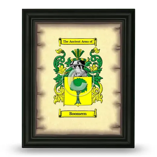 Boomern Coat of Arms Framed - Black