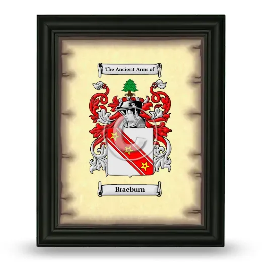 Braeburn Coat of Arms Framed - Black