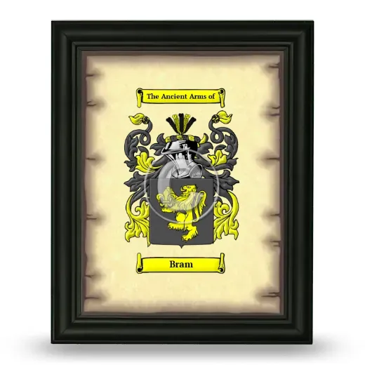 Bram Coat of Arms Framed - Black