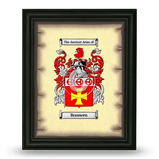 Branwen Coat of Arms Framed - Black
